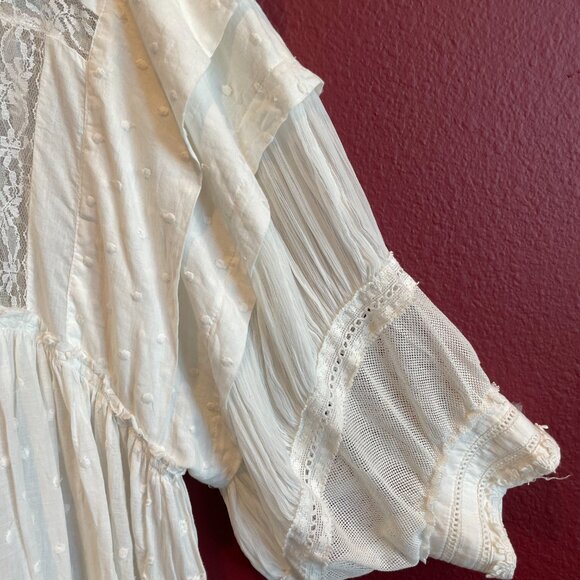 Free People Dreamy White Mini Dress; Size S - Picture 6 of 10